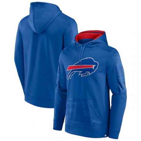 Men Buffalo Bills Royal On The Ball Pullover Hoodie